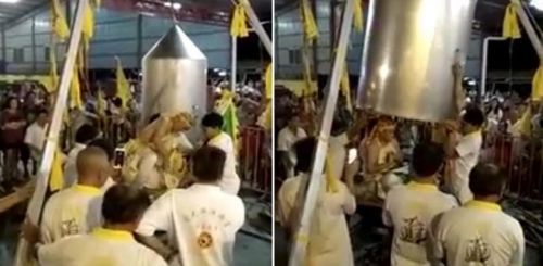 Гуру погиб в кипящем котле, пытаясь доказать свою неуязвимость